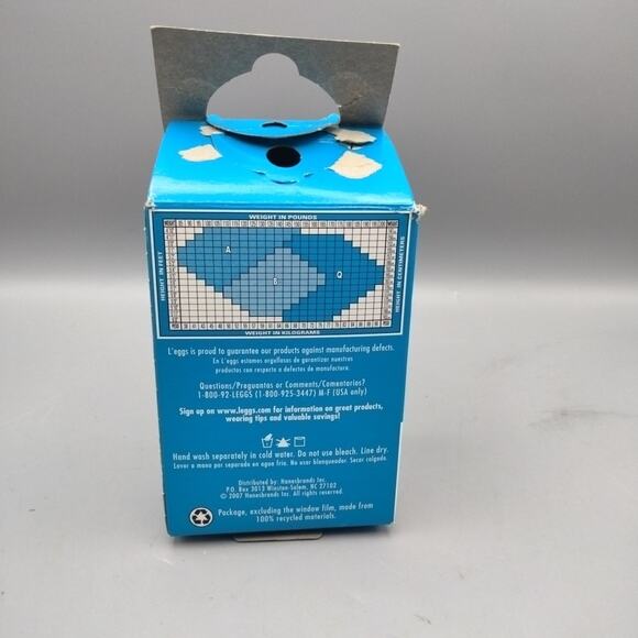 L'eggs Everyday Control Top Silky Sheer Q Suntan Sheer Toe Pantyhose Vintage - Picture 3 of 4